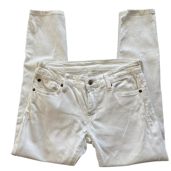 Ralph Lauren Denim & Supply Morgan Crop Skinny Jeans White Size 27 - Picture 3 of 14